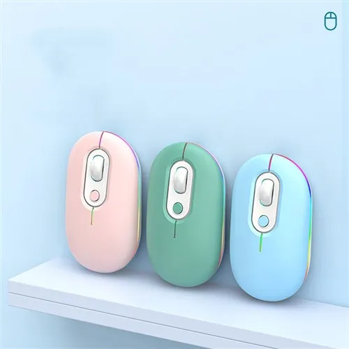 Llygoden RGB Wireless Bluetooth Optegol